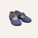 Merceditas Indigo hilo botón