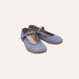 Merceditas serraje velcro con botón