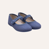 Merceditas Indigo hilo botón