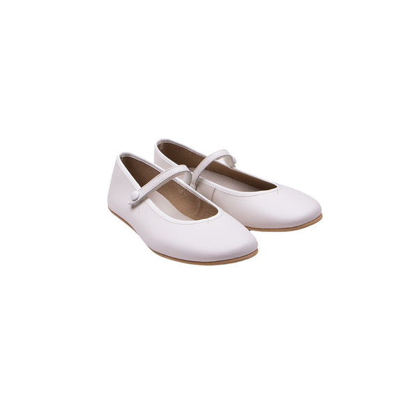 Merceditas pìel velcro con botón