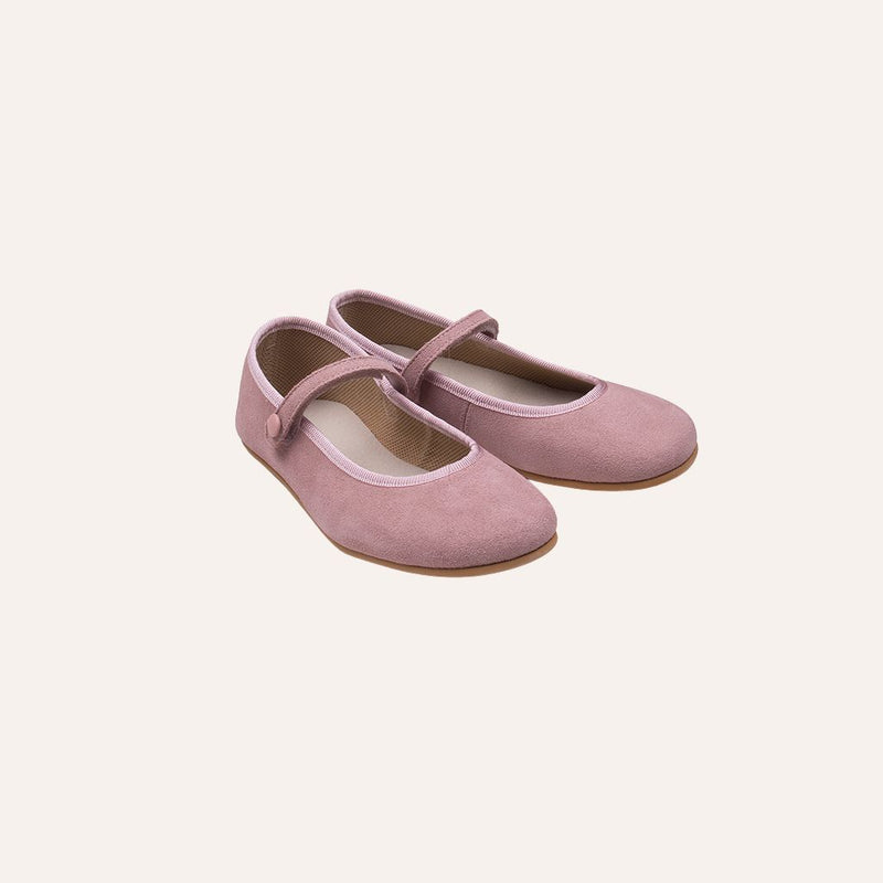 Merceditas serraje velcro con botón