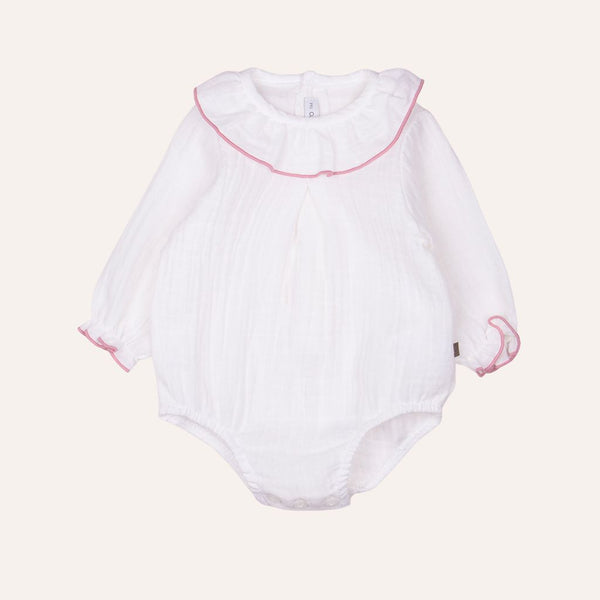 Pelele bambula vivo contraste