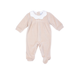 Pijama enterizo tundosado cuello volante