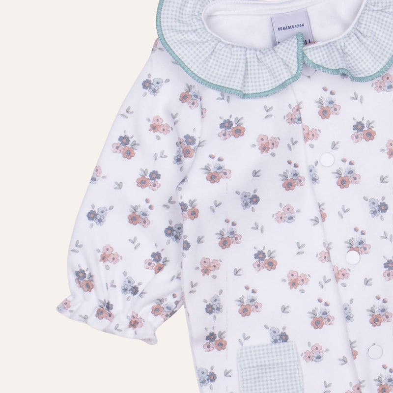 Pelele flores y cuadros