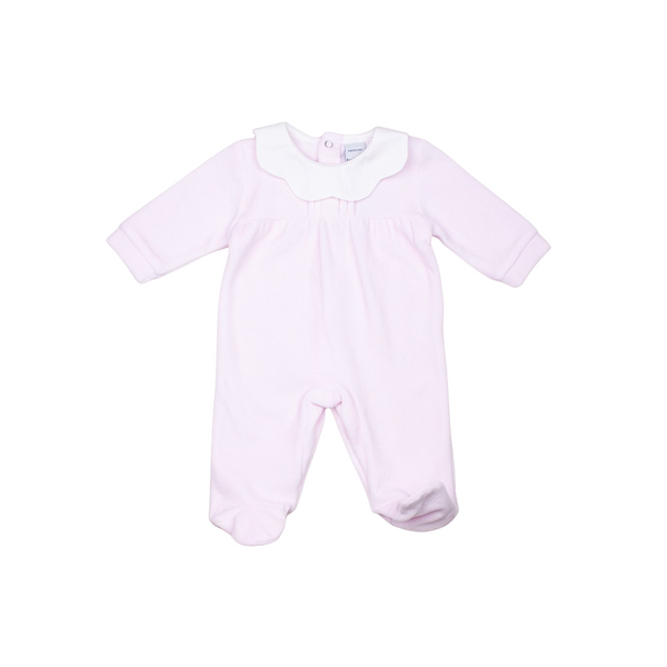 Pijama enterizo tundosado cuello volante