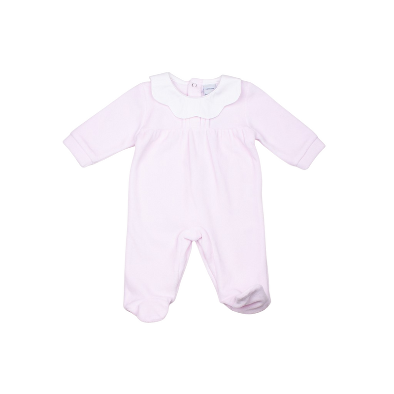 Pijama enterizo tundosado cuello volante
