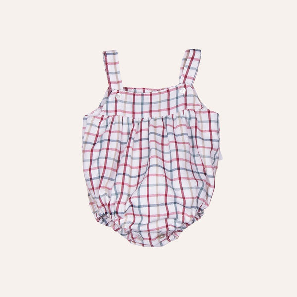 Pelele tirantes cuadros