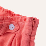 Pantalón corto niña pretina botones
