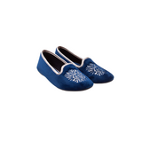 Slipper terciopelo bordado