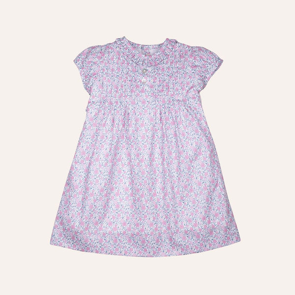 Vestido clásico flor rosa