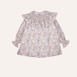 Vestido maxi rosa mostaza