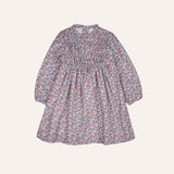 Vestido engomado flores naranjas