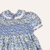 Vestido flores tallos verdes nido