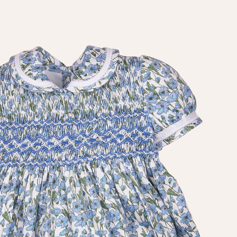 Vestido flores tallos verdes nido