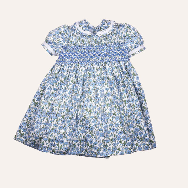 Vestido flores tallos verdes nido