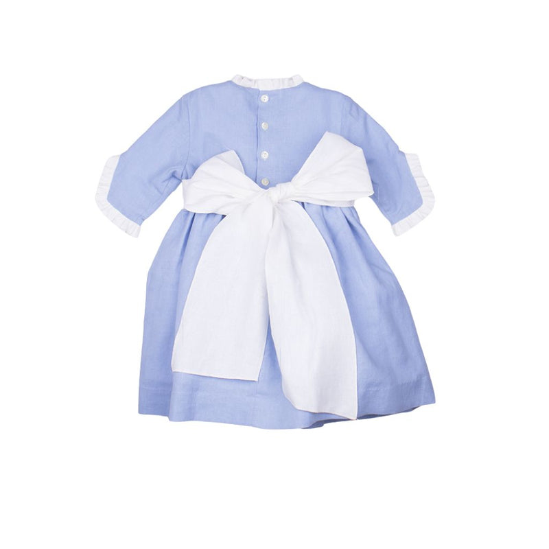 Vestido fajin manga francesa