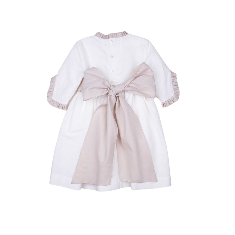 Vestido fajin manga francesa