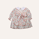 Vestido Clara flor naranja