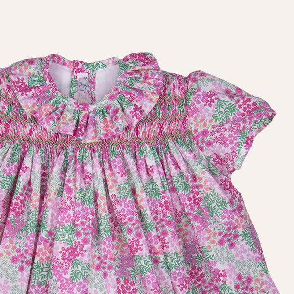 Jesusito nido flores rosas