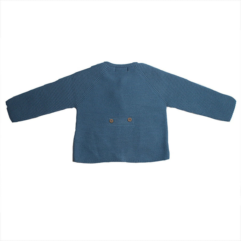 Chaqueta punto bobo con dos botones