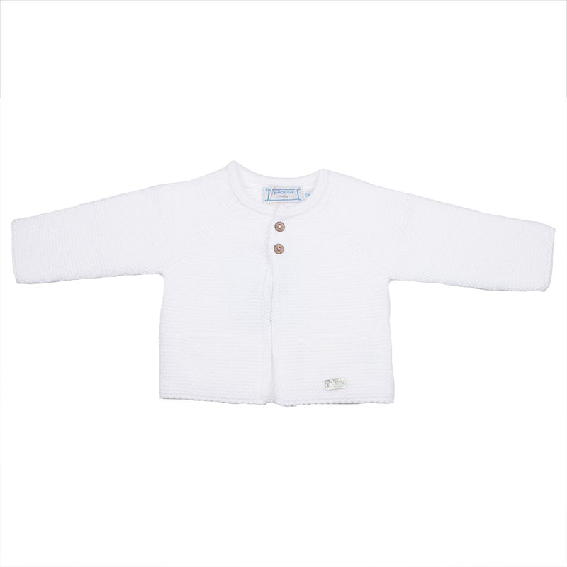 Chaqueta punto bobo con dos botones