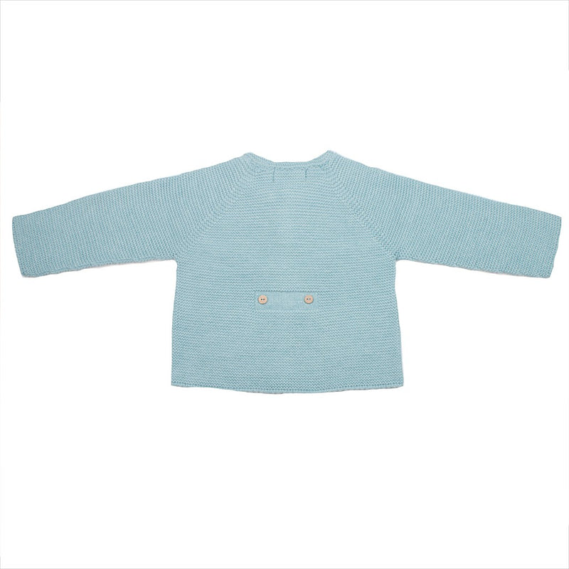 Chaqueta punto bobo con dos botones