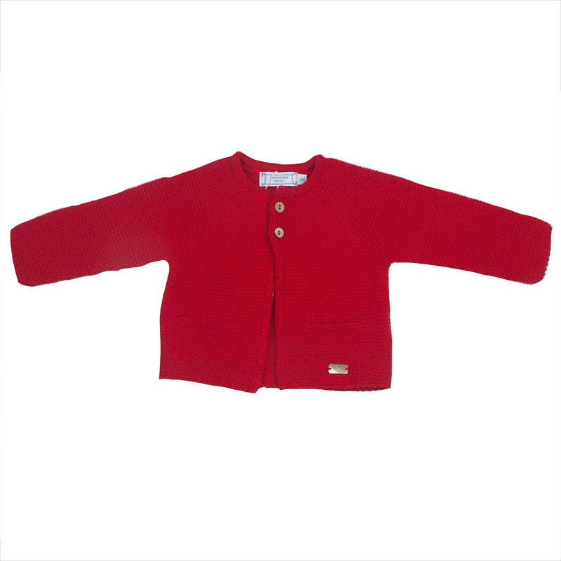 Chaqueta punto bobo con dos botones