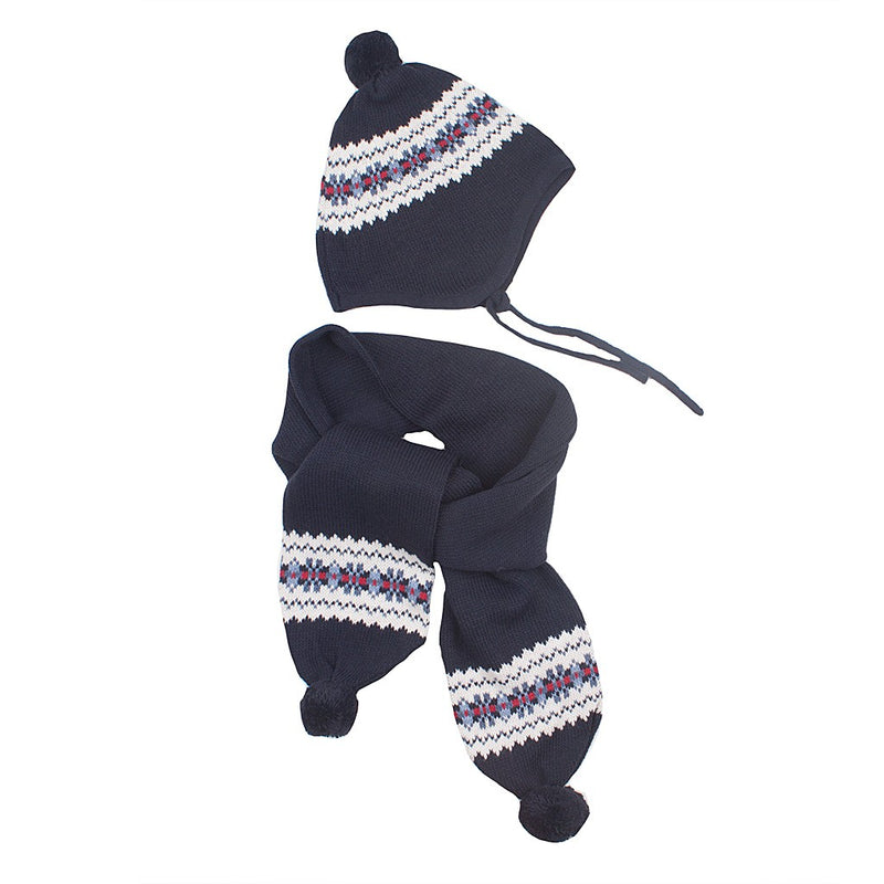 Conjunto gorro y bufanda cenefa