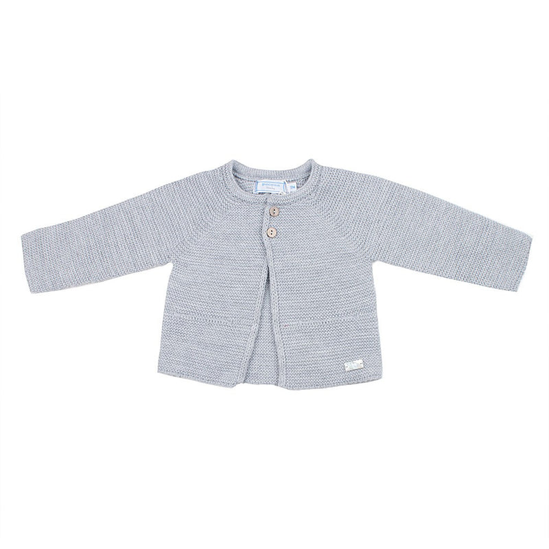 Chaqueta punto bobo con dos botones