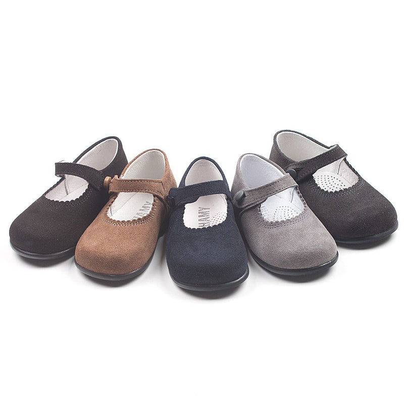 Merceditas botón serraje