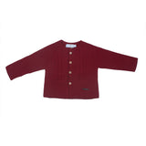 Chaqueta larga punto bobo con ochos