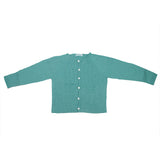 Chaqueta  larga cuello a la caja de perlé