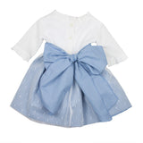 Vestido hilo falda tull y fajín