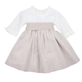 Vestido hilo falda tull y fajín