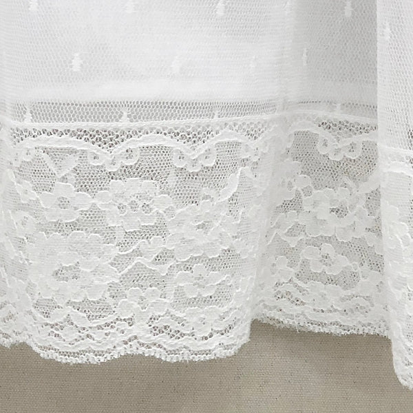 Vestido comunión tull con topitos