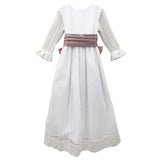 Vestido comunión tull con topitos