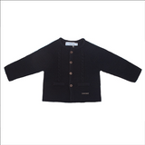 Chaqueta larga punto bobo con ochos