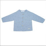 Chaqueta larga punto bobo con ochos