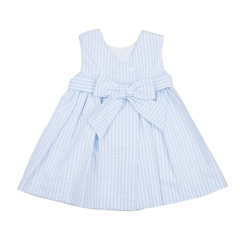 Vestido sin mangas con rayas