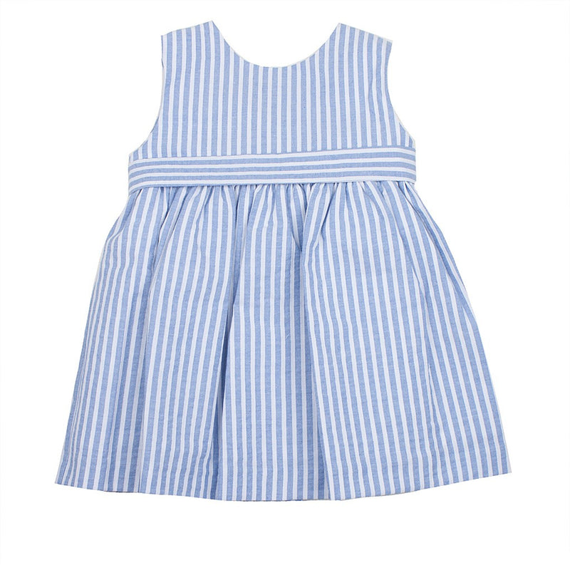 Vestido sin mangas con rayas