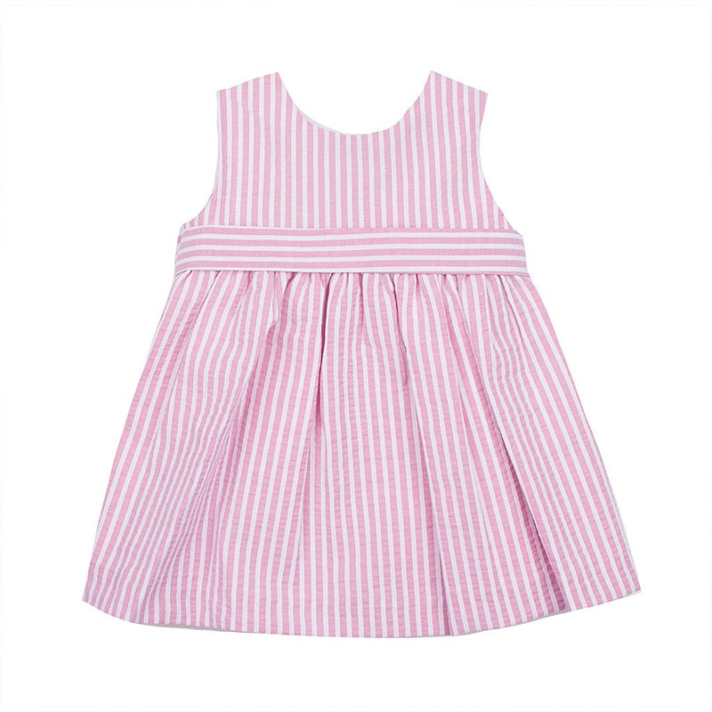 Vestido sin mangas con rayas