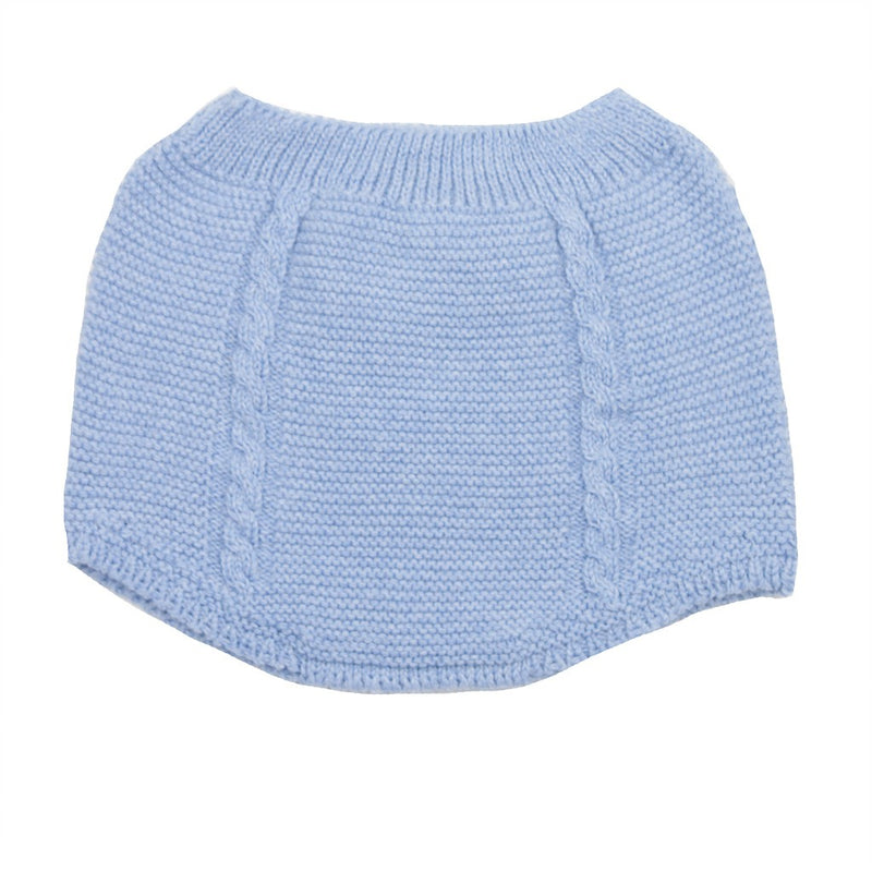 Cubrepañal punto bobo y ochos