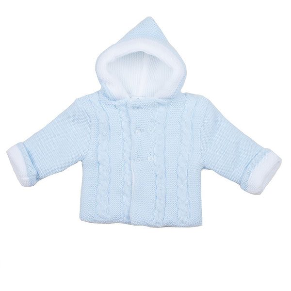 Chaqueta punto bobo doble con ochos