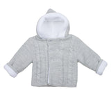 Chaqueta punto bobo doble con ochos