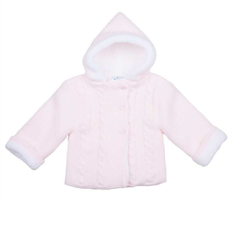 Chaqueta punto bobo doble con ochos