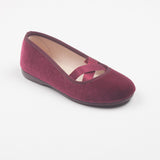 Manoletina cruces terciopelo