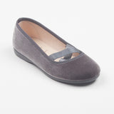 Manoletina cruces terciopelo