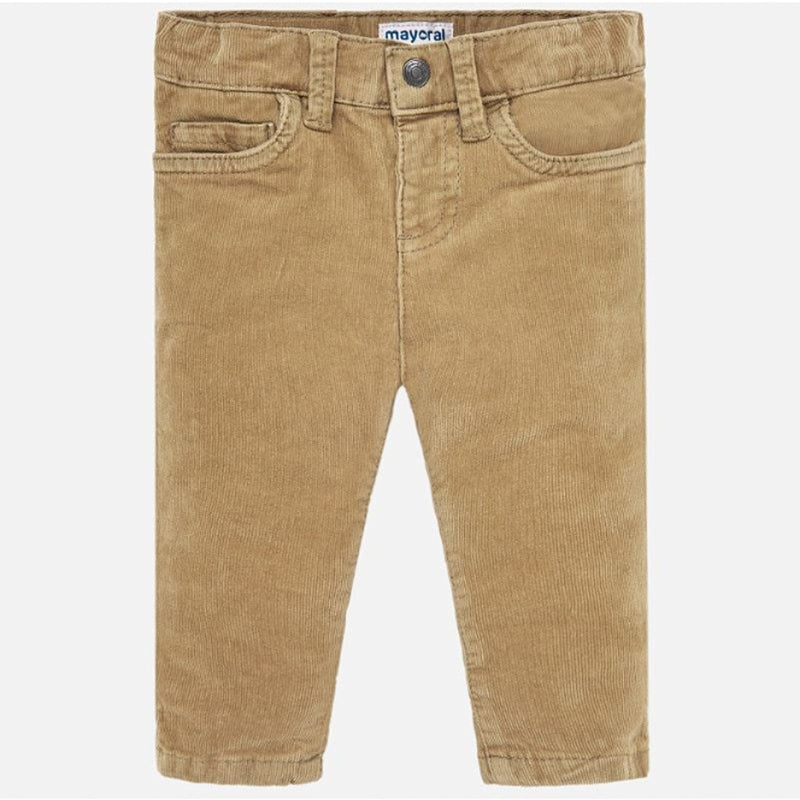 Pantalón pana slim fit básico bebé