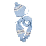 Conjunto gorro y bufanda cenefa