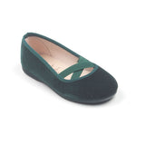 Manoletina cruces terciopelo